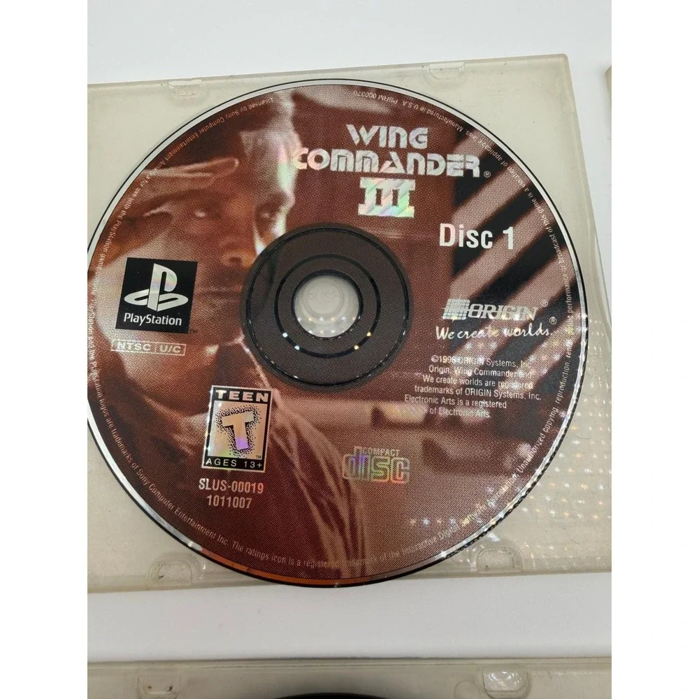 Wing Commander III Heart of the Tiger PS1 PlayStation 4-Disc SLUS-00019 Origin